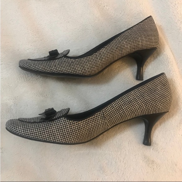 Enzo Angiolini Houndstooth Heeled Loafers - Picture 11 of 14